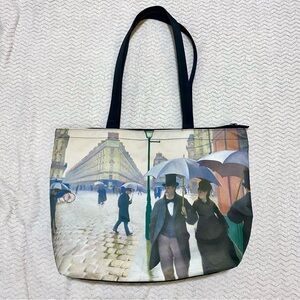 Thick Paris Zipped Tote Bag